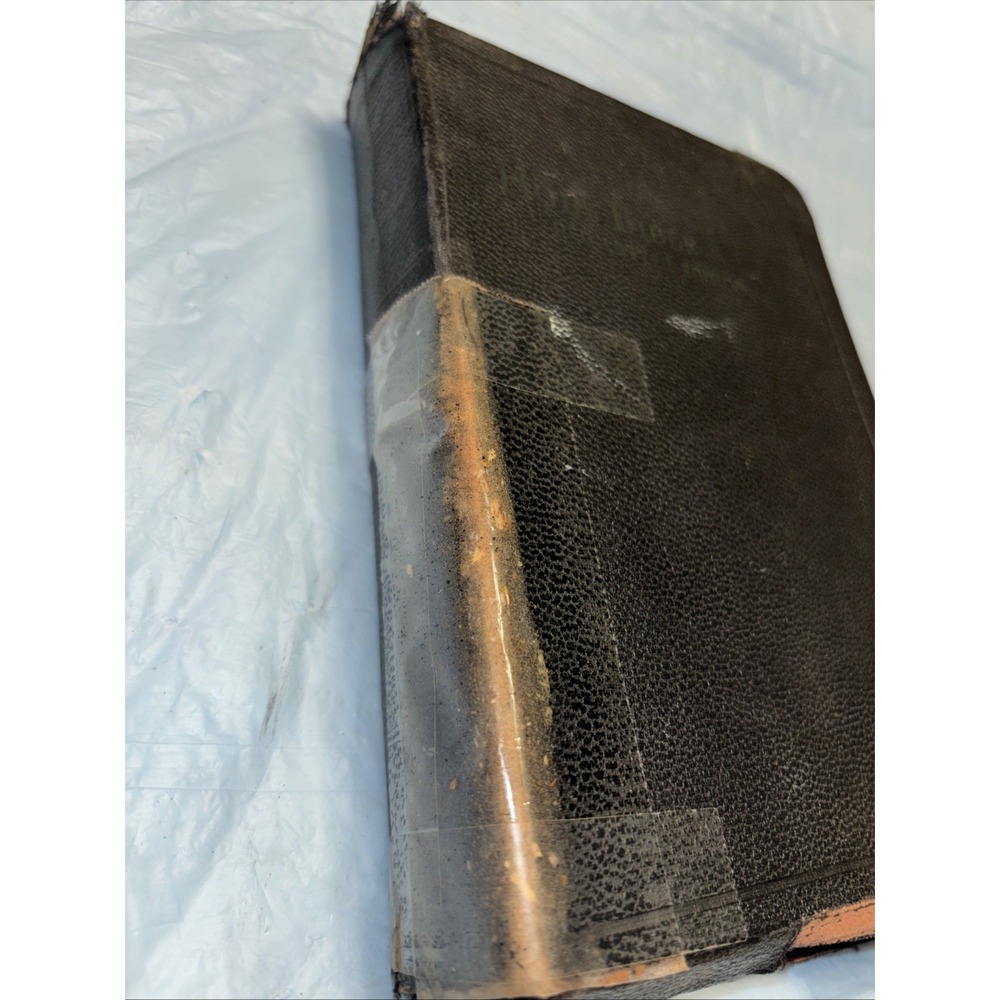 Vintage 1938 World Syndicate KJV Holy Bible Red Letter Edition Maps Study - Picture 3 of 16